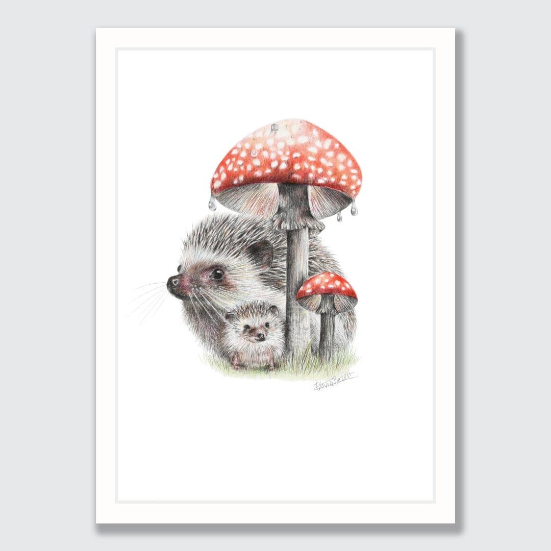 Mushroom Umbrella Art Print by Olivia Bezett