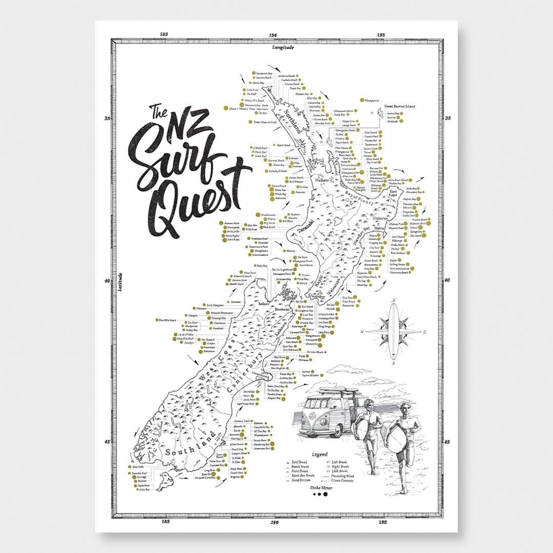 NZ Surf Quest Poster