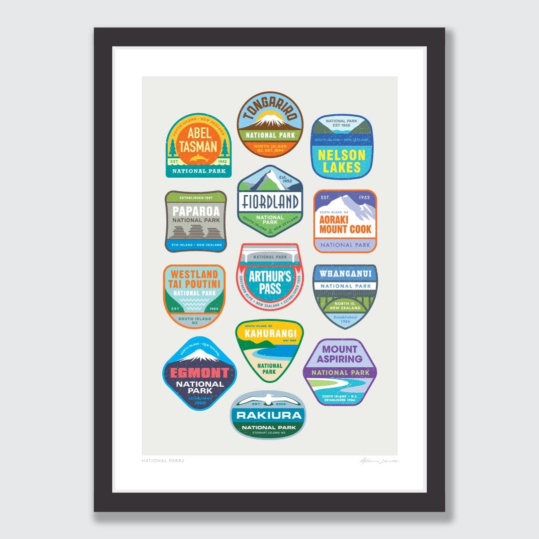 National Parks Art Print by Glenn Jones