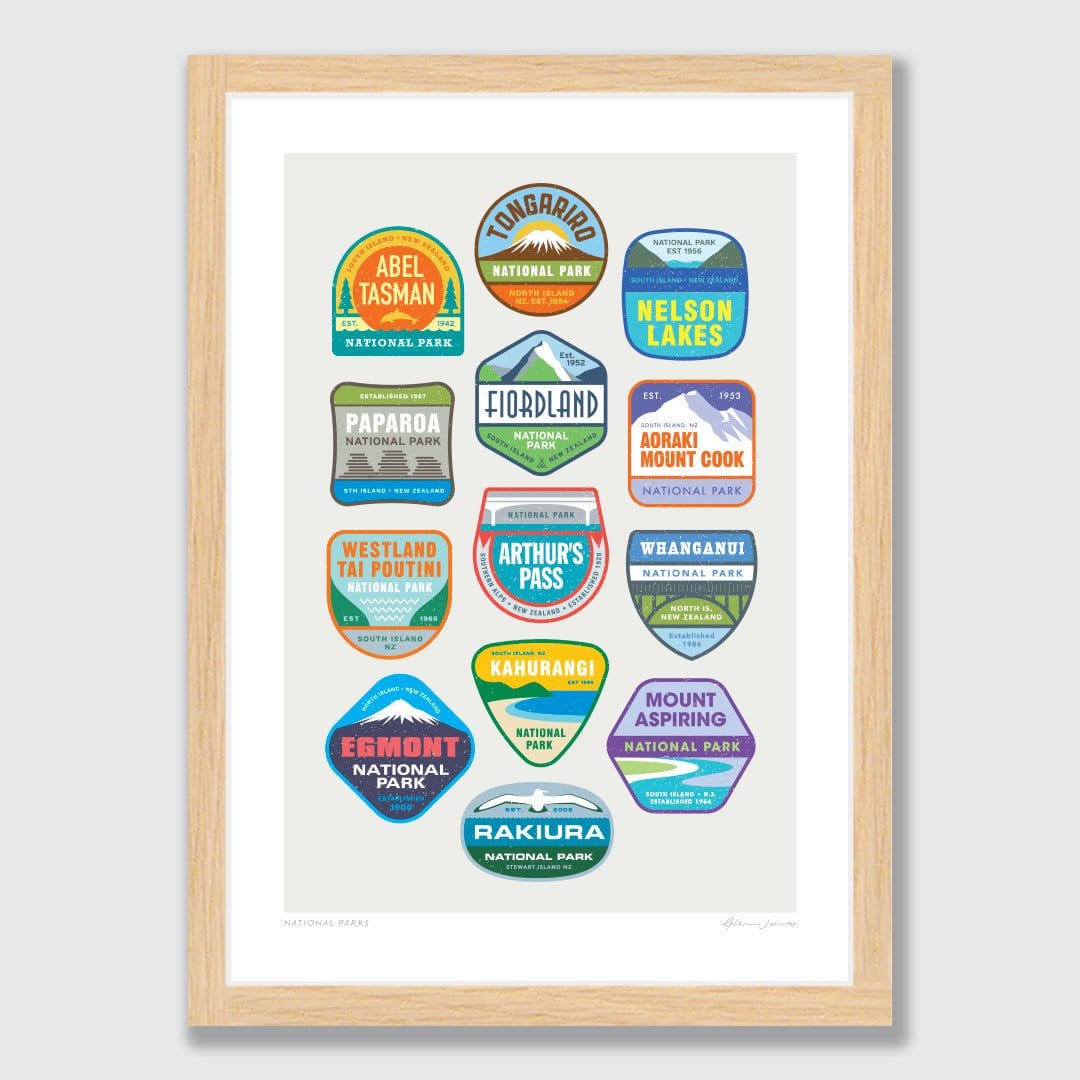 National Parks Art Print by Glenn Jones