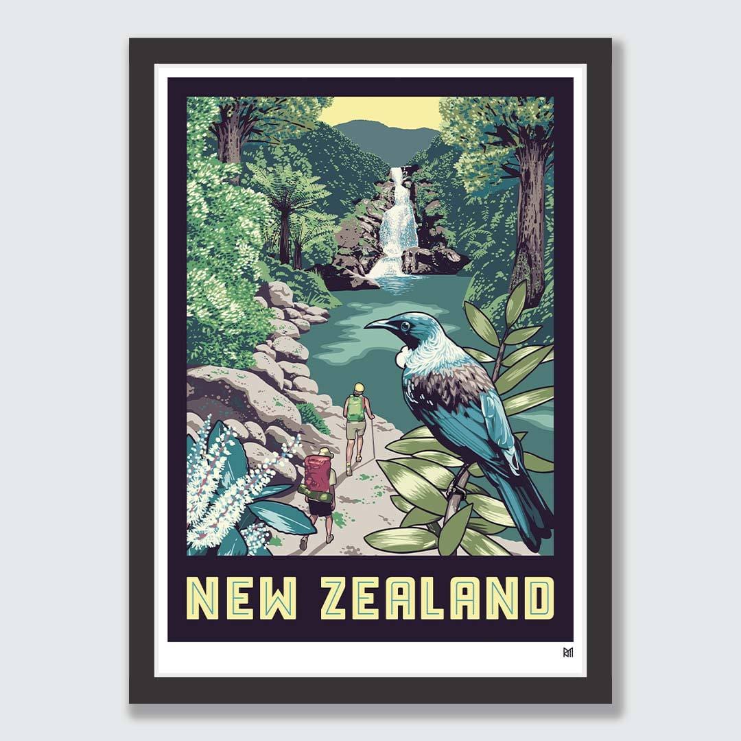 New Zealand Tui Art Print by Ross Murray