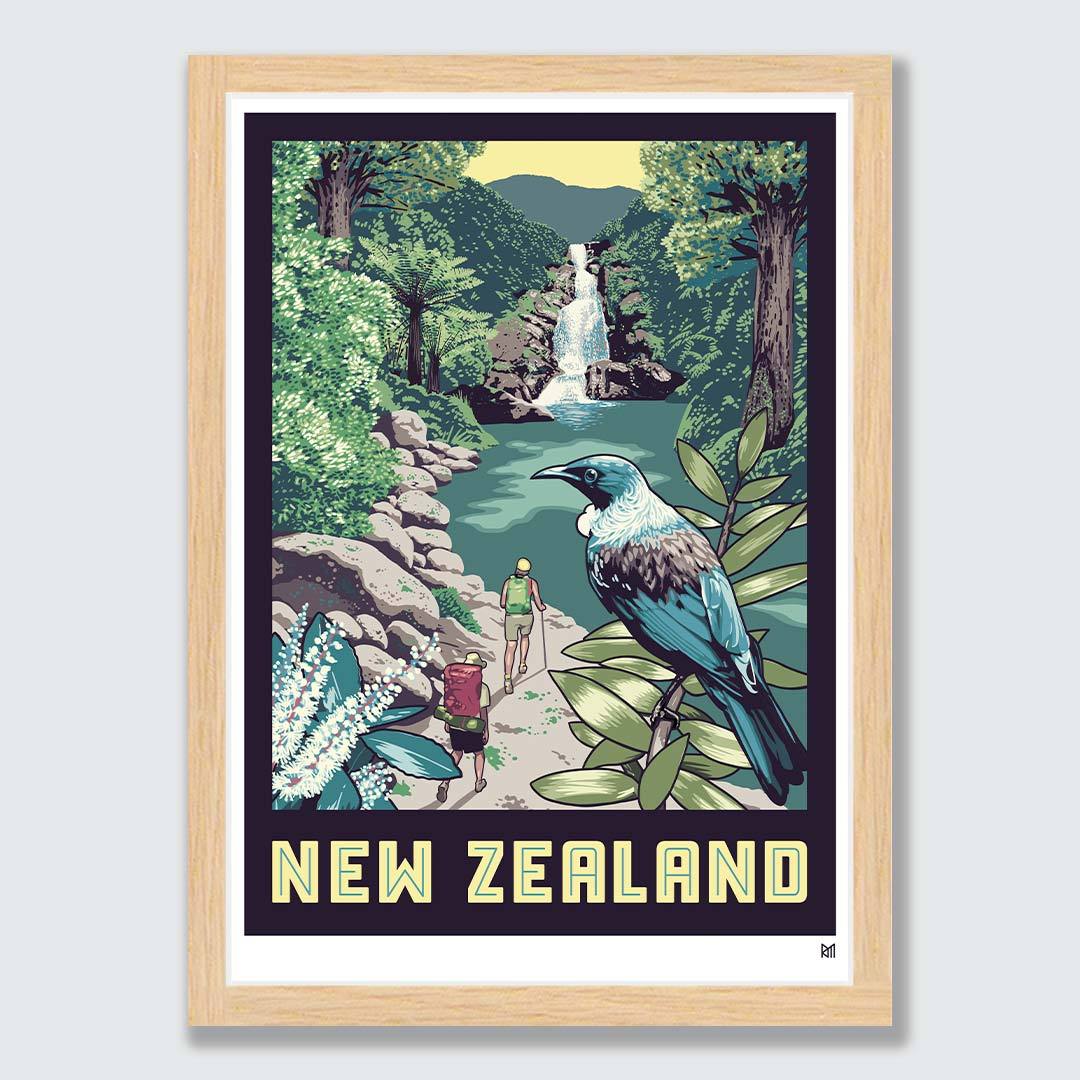 New Zealand Tui Art Print by Ross Murray