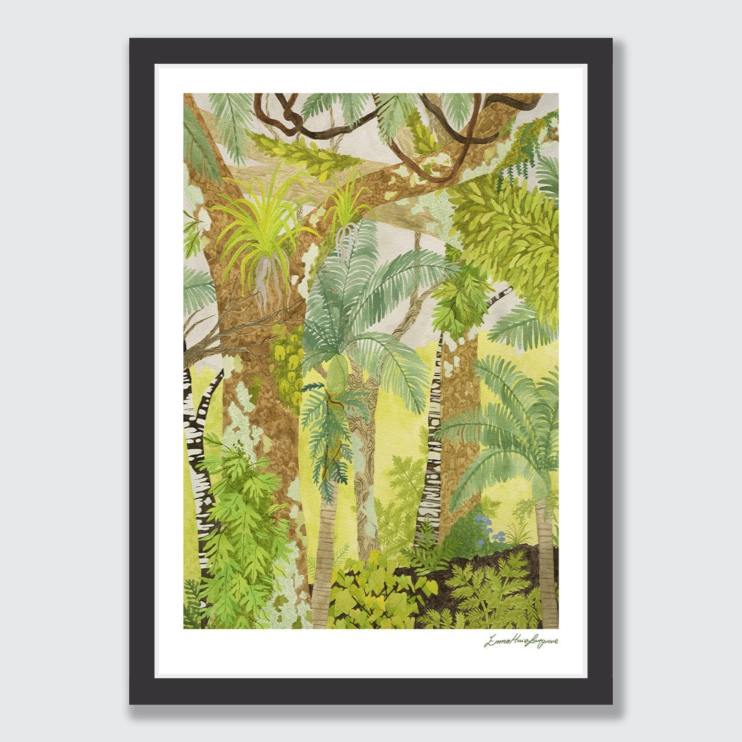 Nikau Grove Art Print by Emma Huia Lovegrove