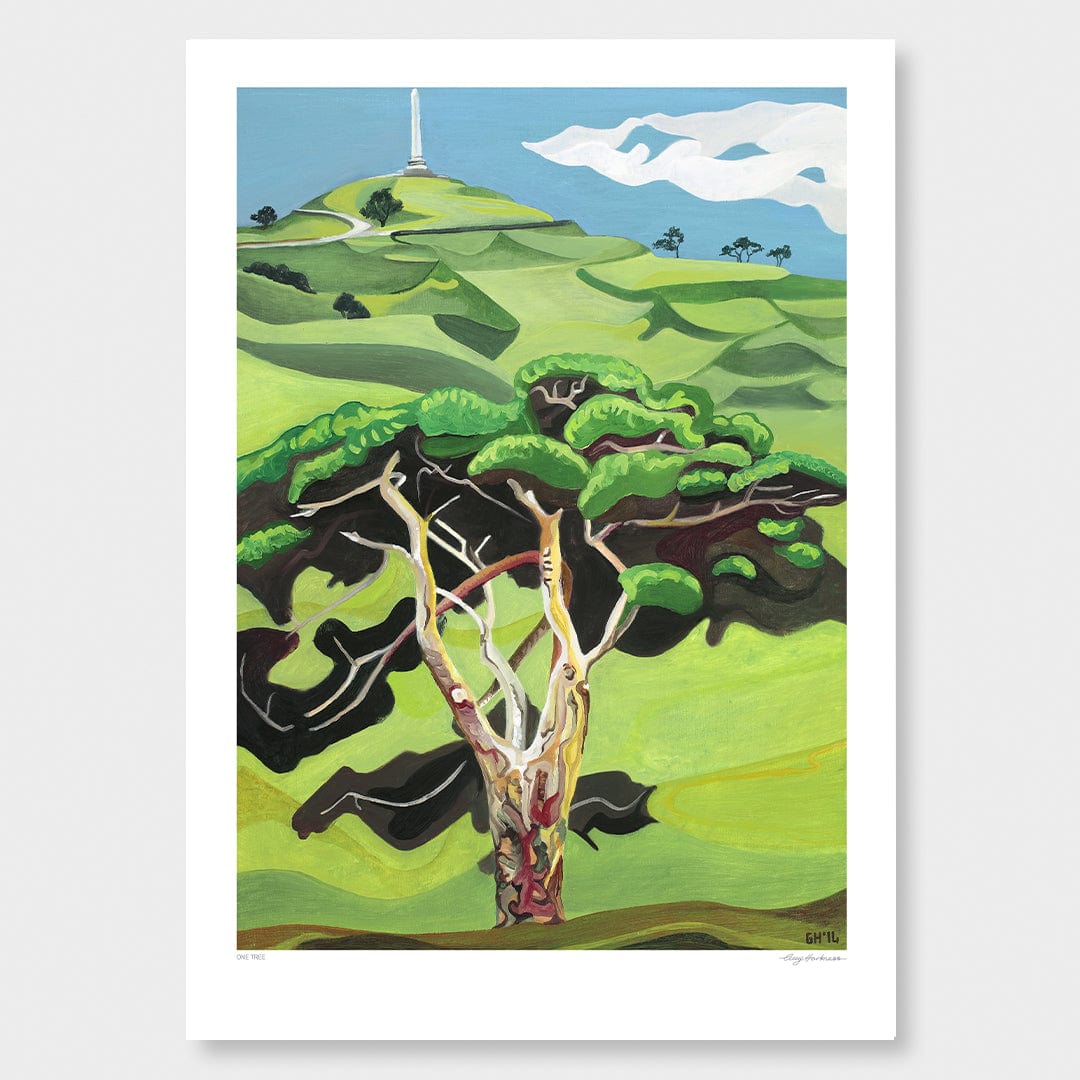 One Tree Art Print by Guy Harkness