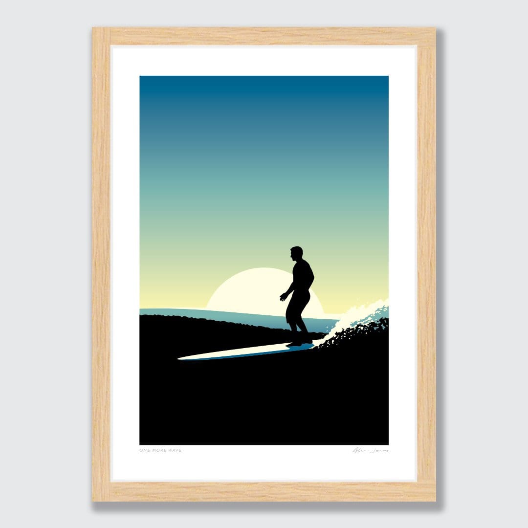 One More Wave Art Print by Glenn Jones