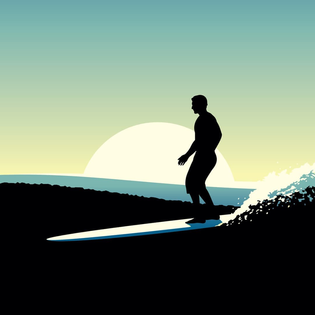 One More Wave Art Print by Glenn Jones