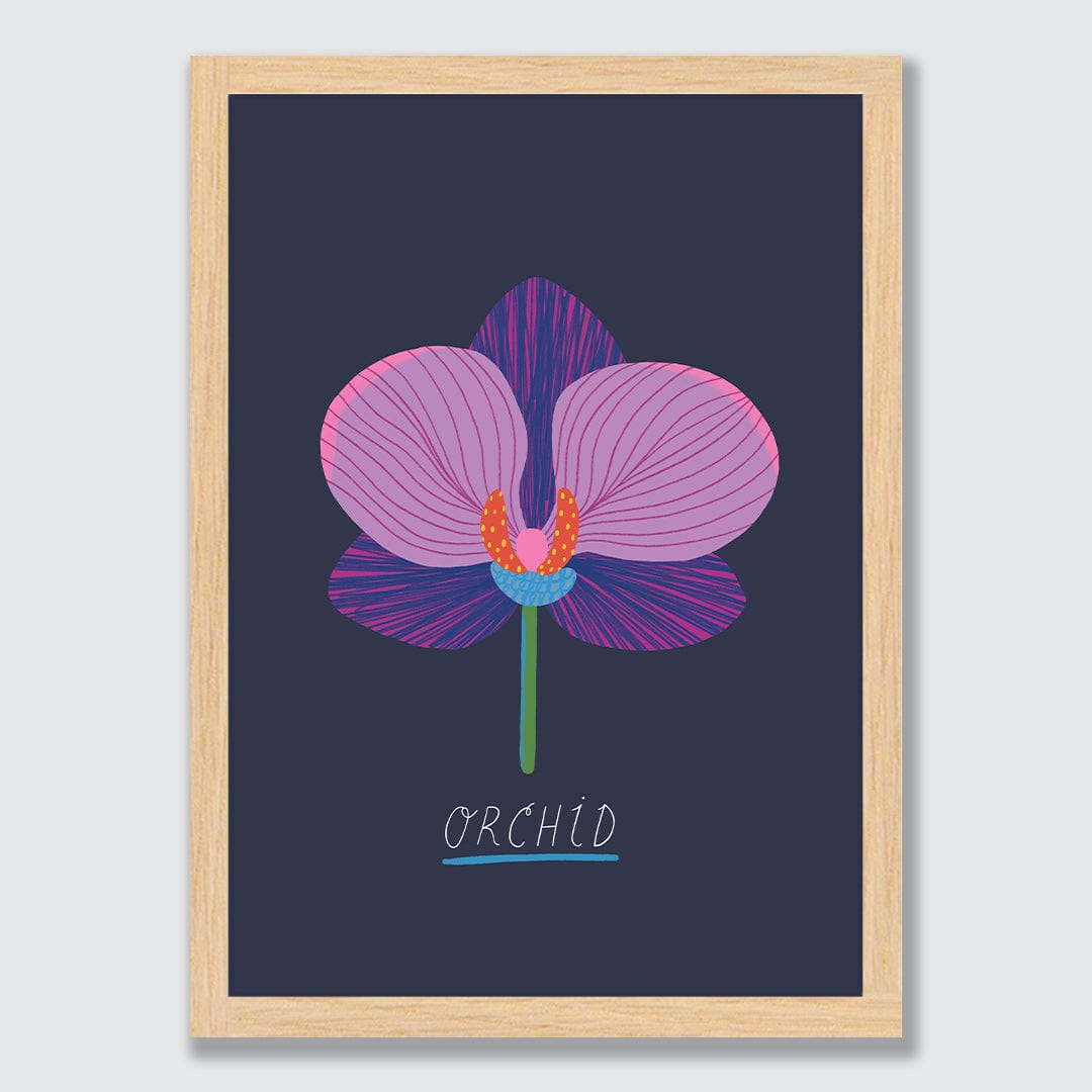 Orchid Art Print by Crissie Rodda