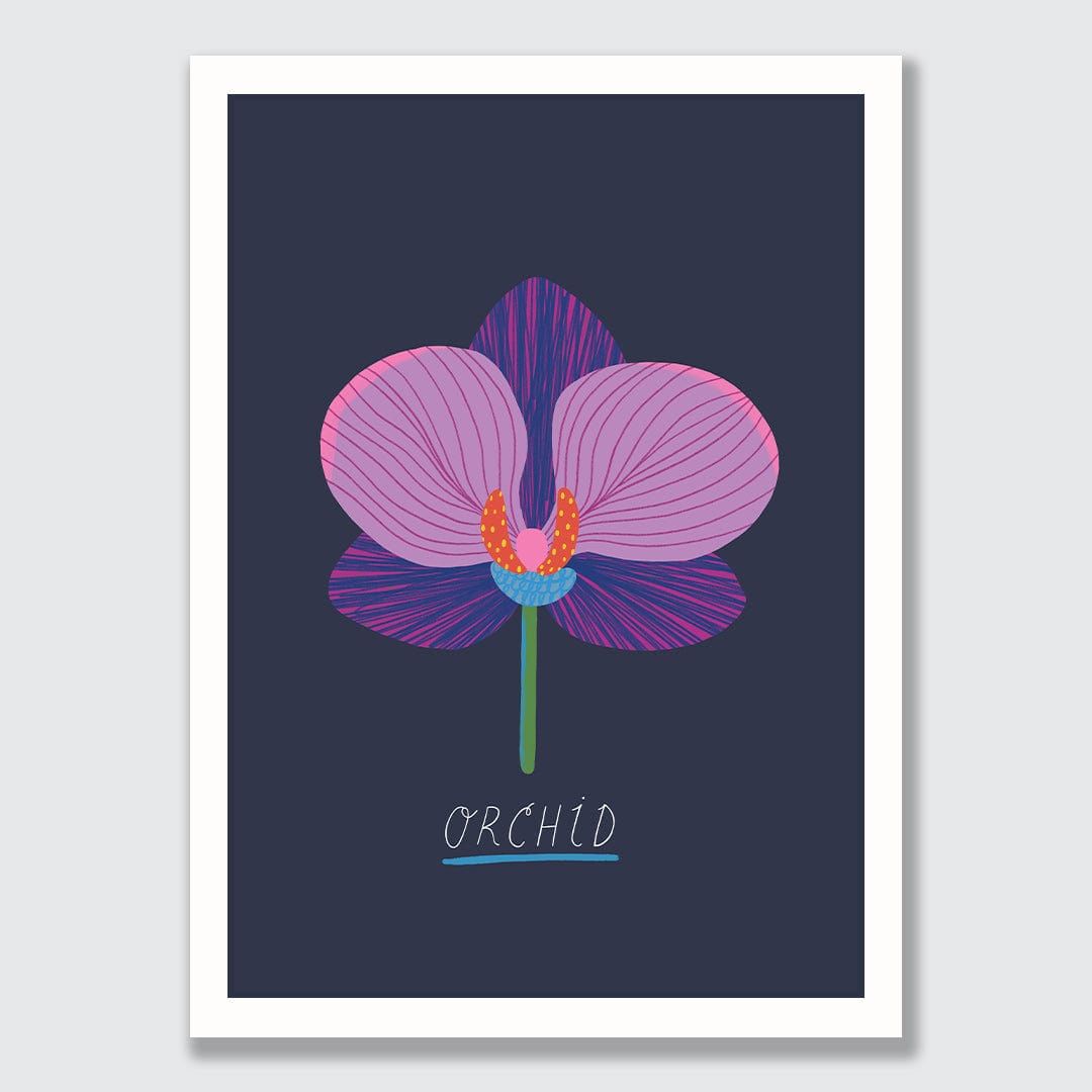 Orchid Art Print by Crissie Rodda
