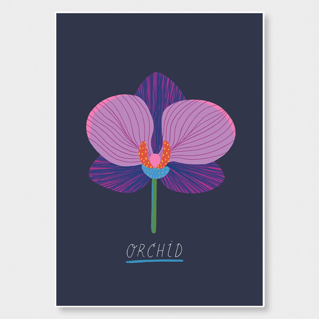 Orchid Art Print by Crissie Rodda