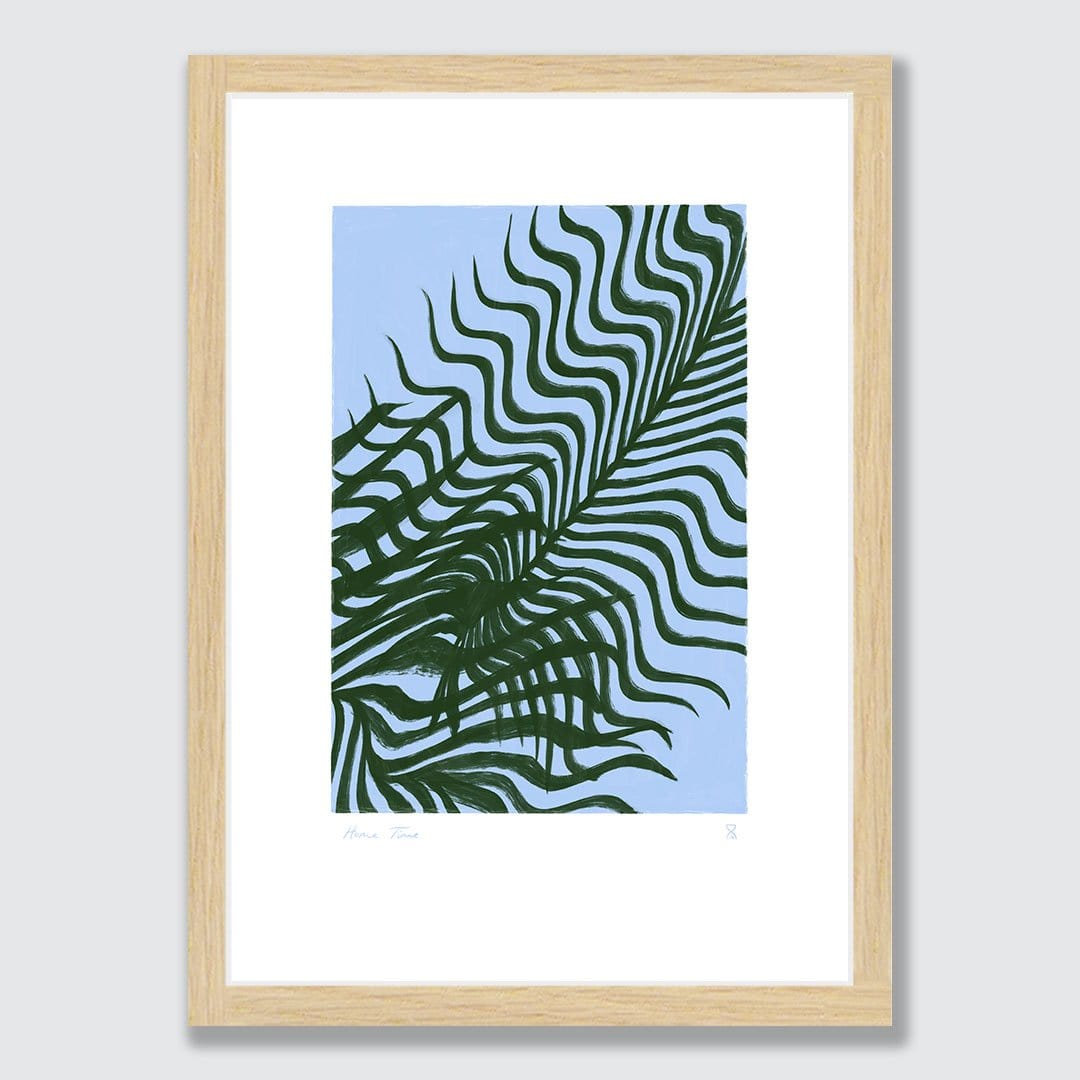 Palm Reflections II Art Print by Home Time