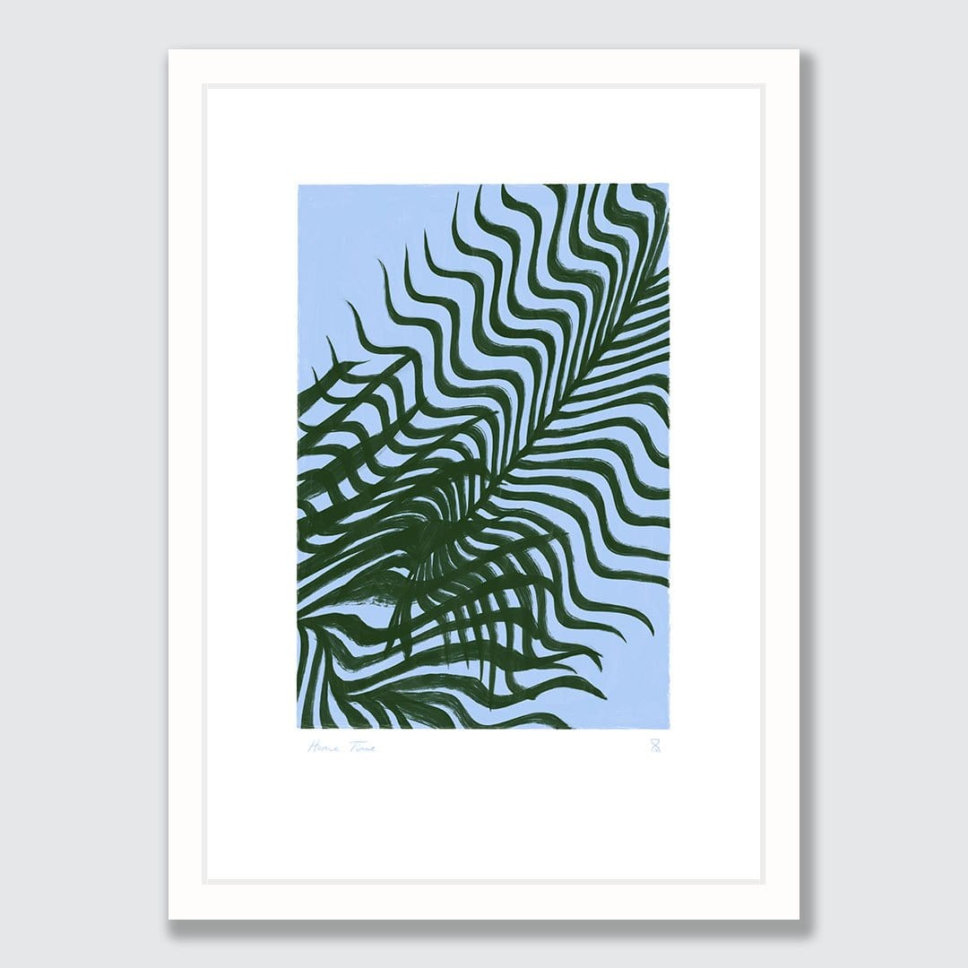 Palm Reflections II Art Print by Home Time