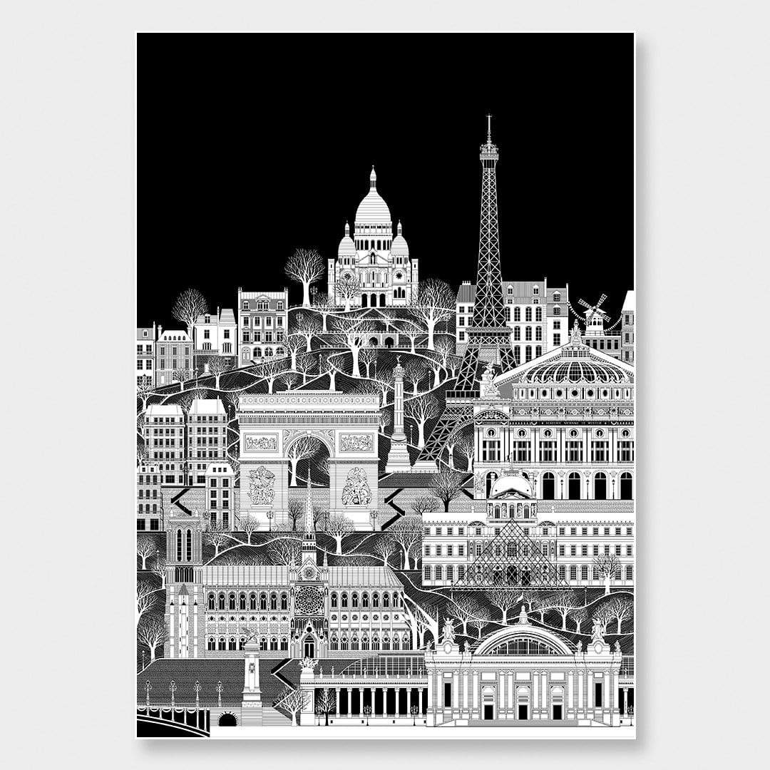 Paris Reimagined Art Print by Glenn Mulholland
