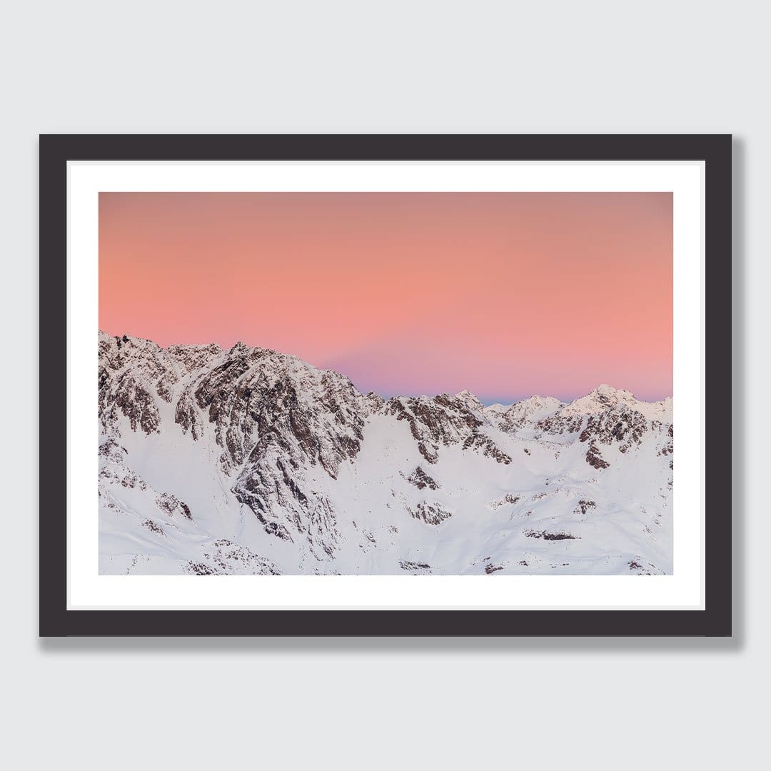Pastel - Aoraki Mount Cook National Park Photographic Print by Mike Mackinven