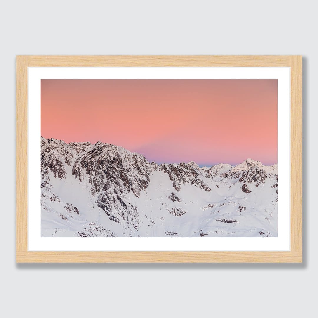 Pastel - Aoraki Mount Cook National Park Photographic Print by Mike Mackinven