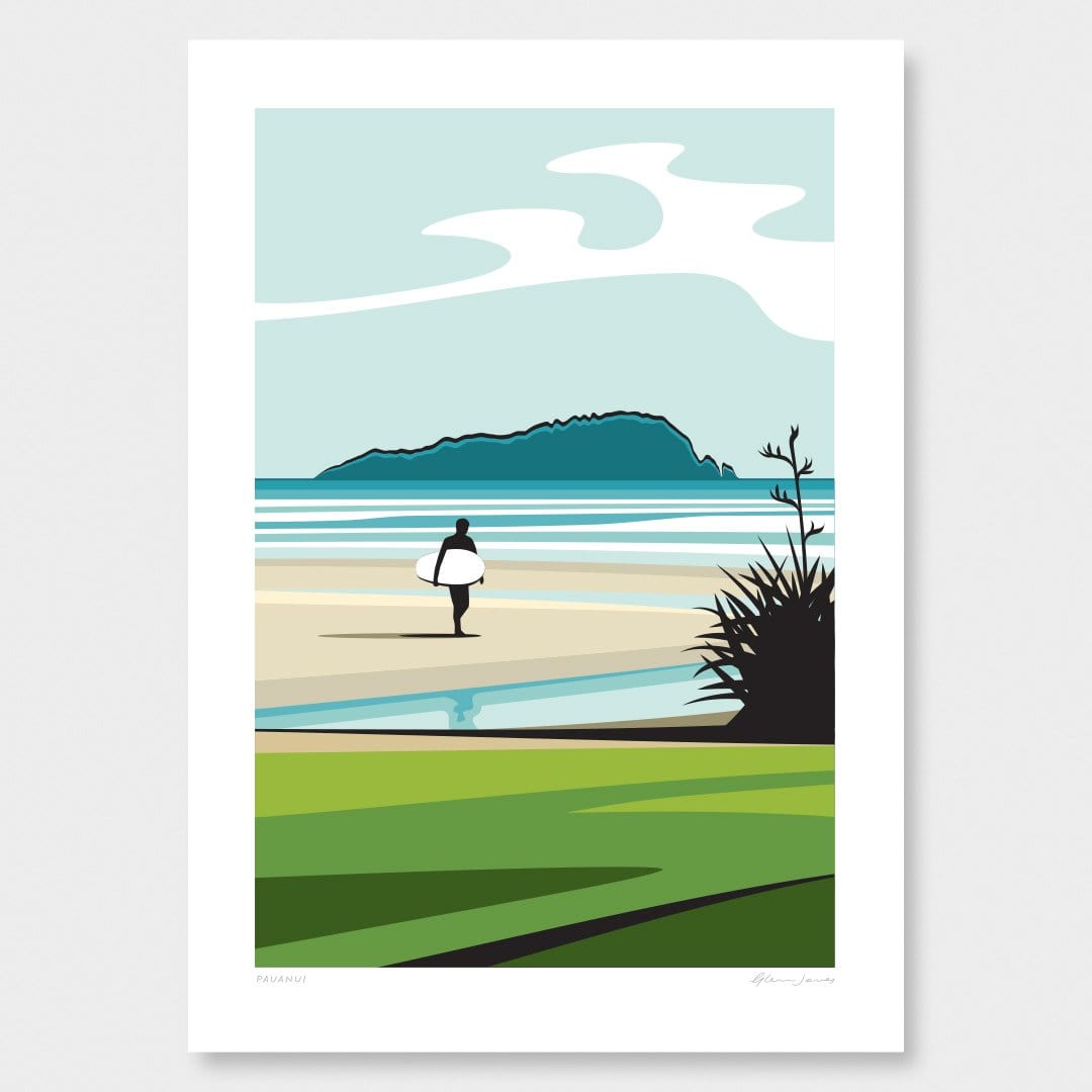 Pauanui Art Print by Glenn Jones