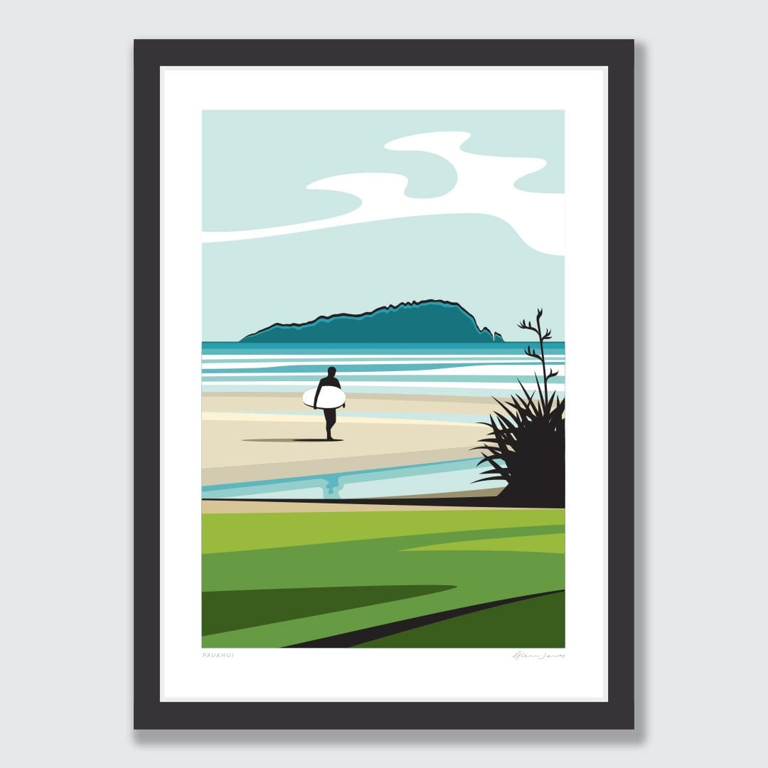 Pauanui Art Print by Glenn Jones