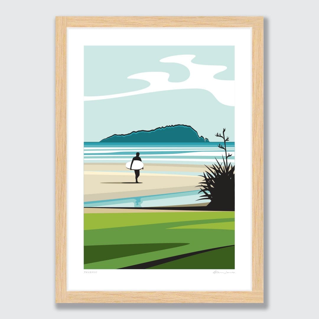 Pauanui Art Print by Glenn Jones