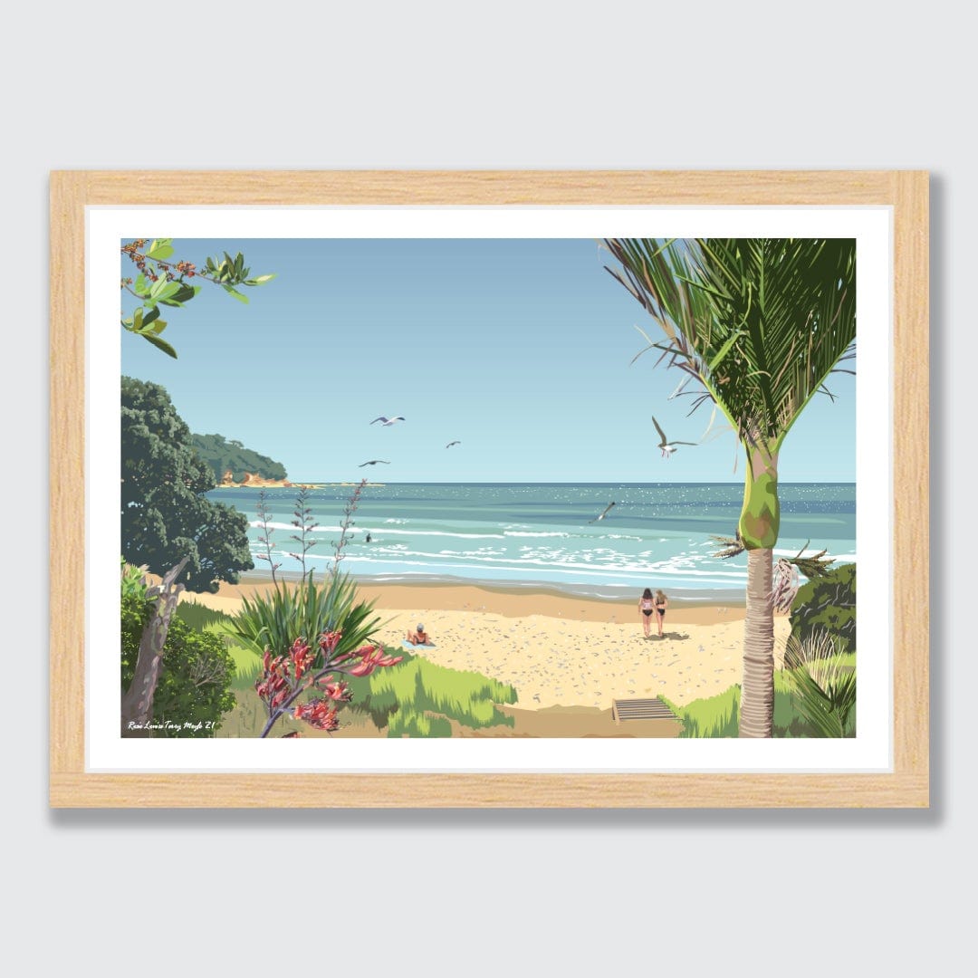 Perfect Morning at the Beach Art Print by Contour Creative Studio