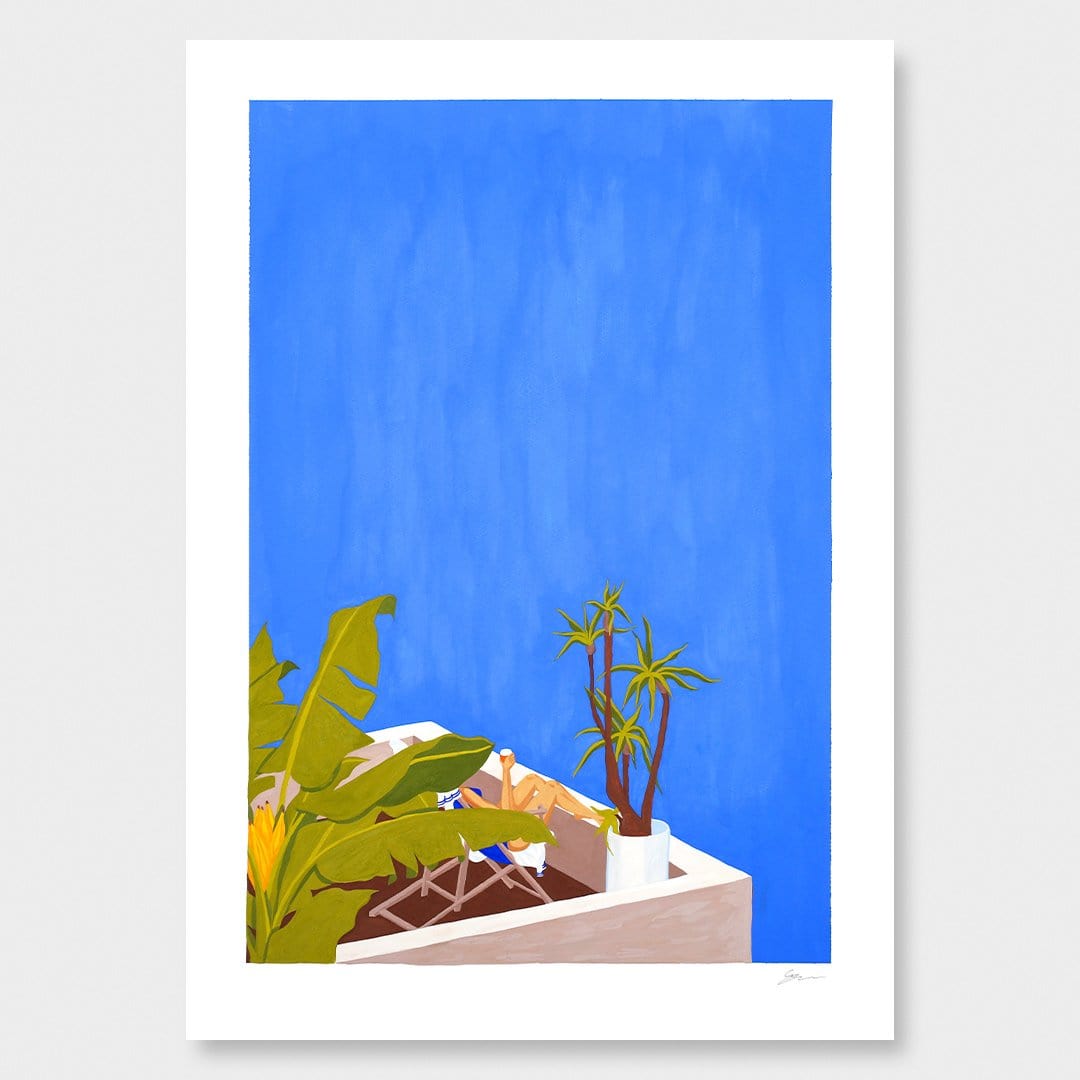 Permanent Vacation Art Print by Grace Popplewell