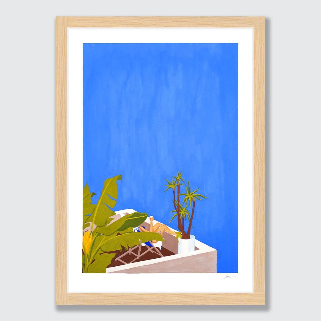 Permanent Vacation Art Print by Grace Popplewell