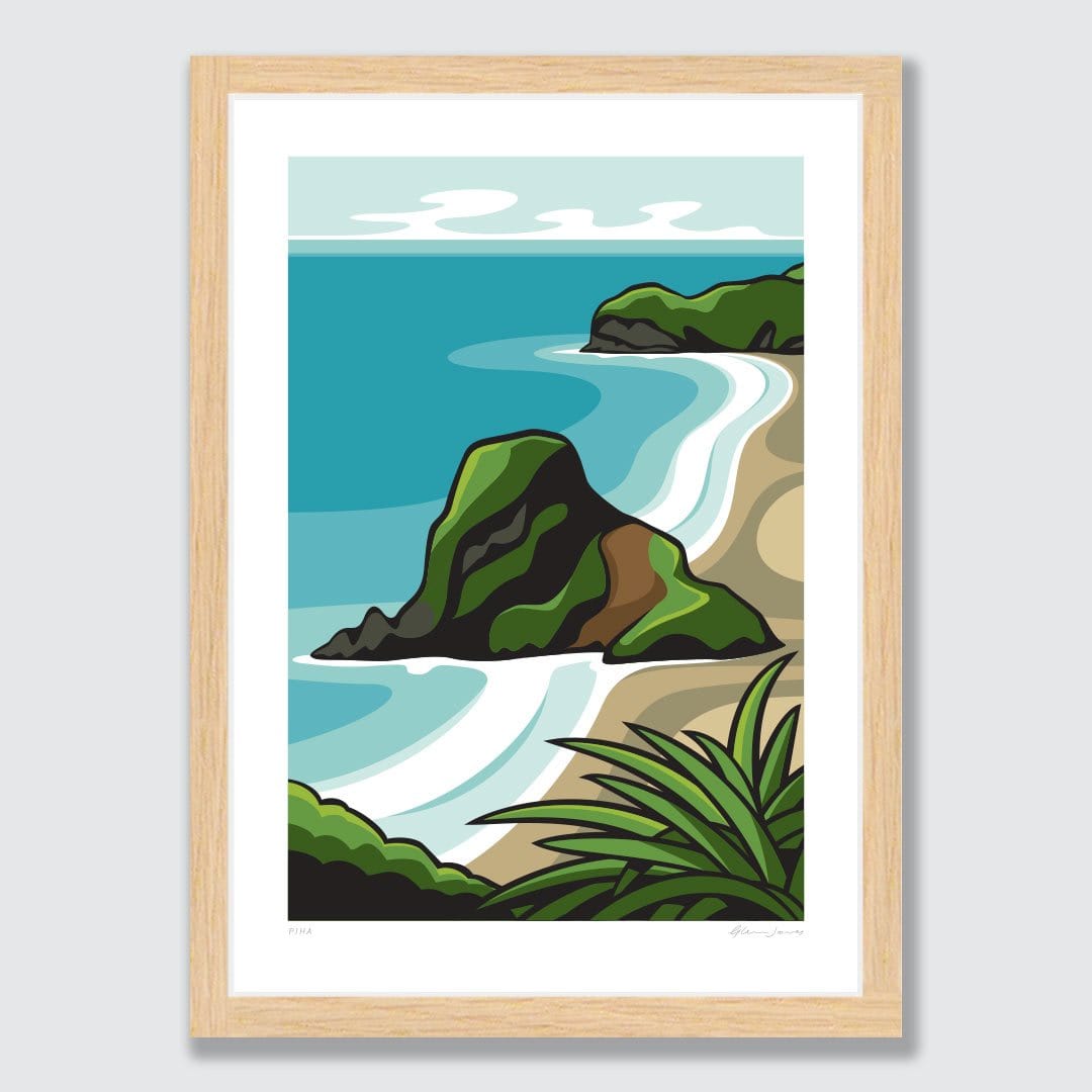 Piha Art Print by Glenn Jones