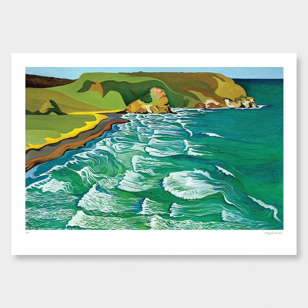 Piha Art Print by Guy Harkness
