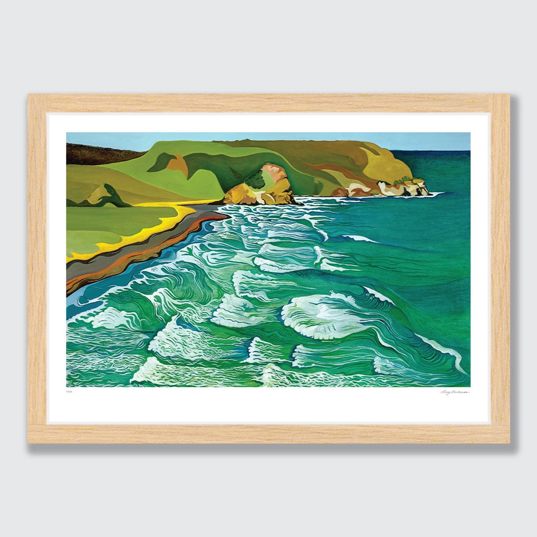 Piha Art Print by Guy Harkness