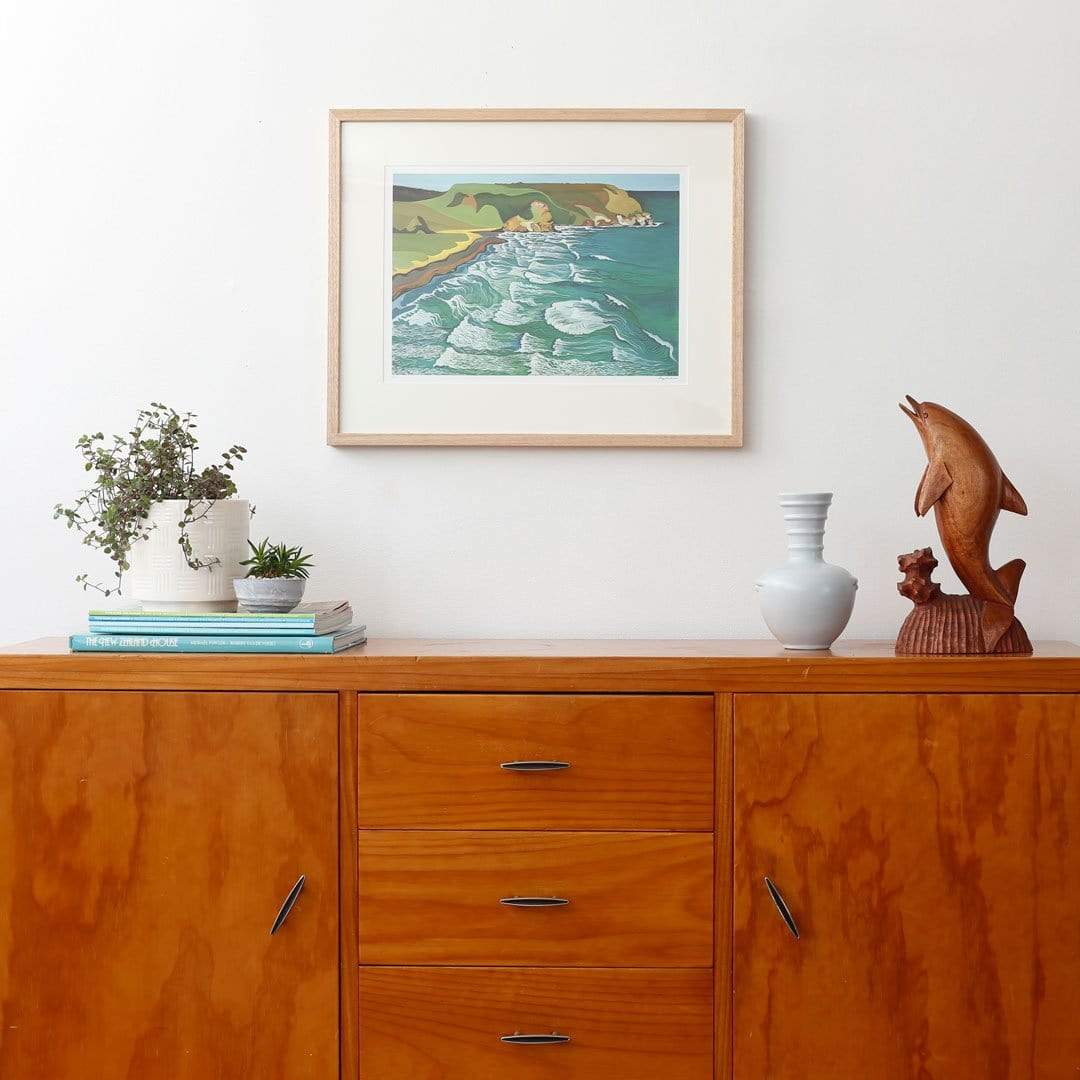 Piha Art Print by Guy Harkness