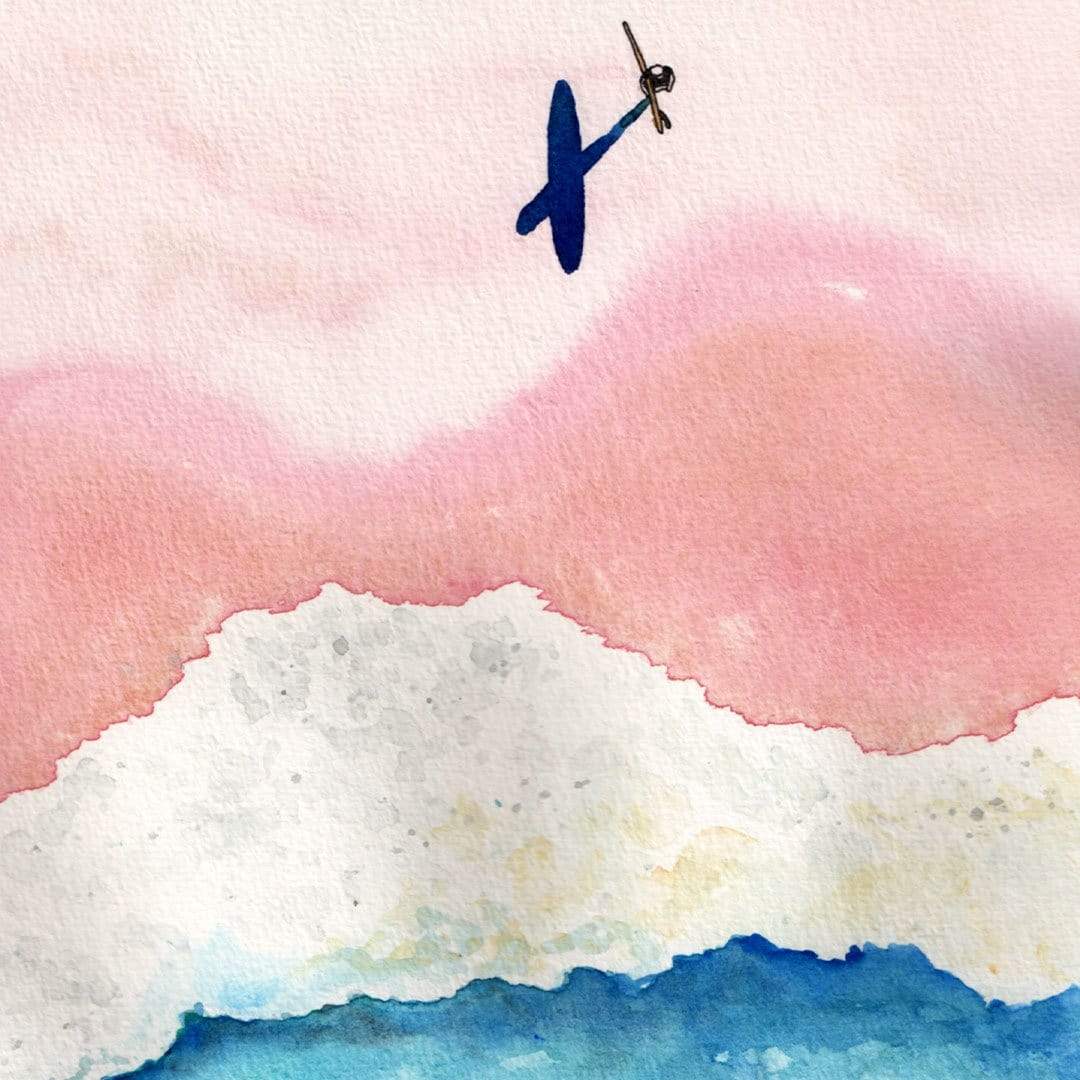 Pink Beach Art Print by Laura Feller
