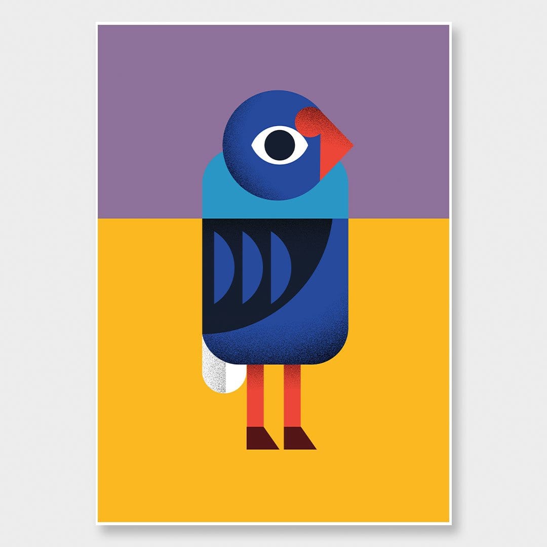 Pukeko Art Print by Beth Xia