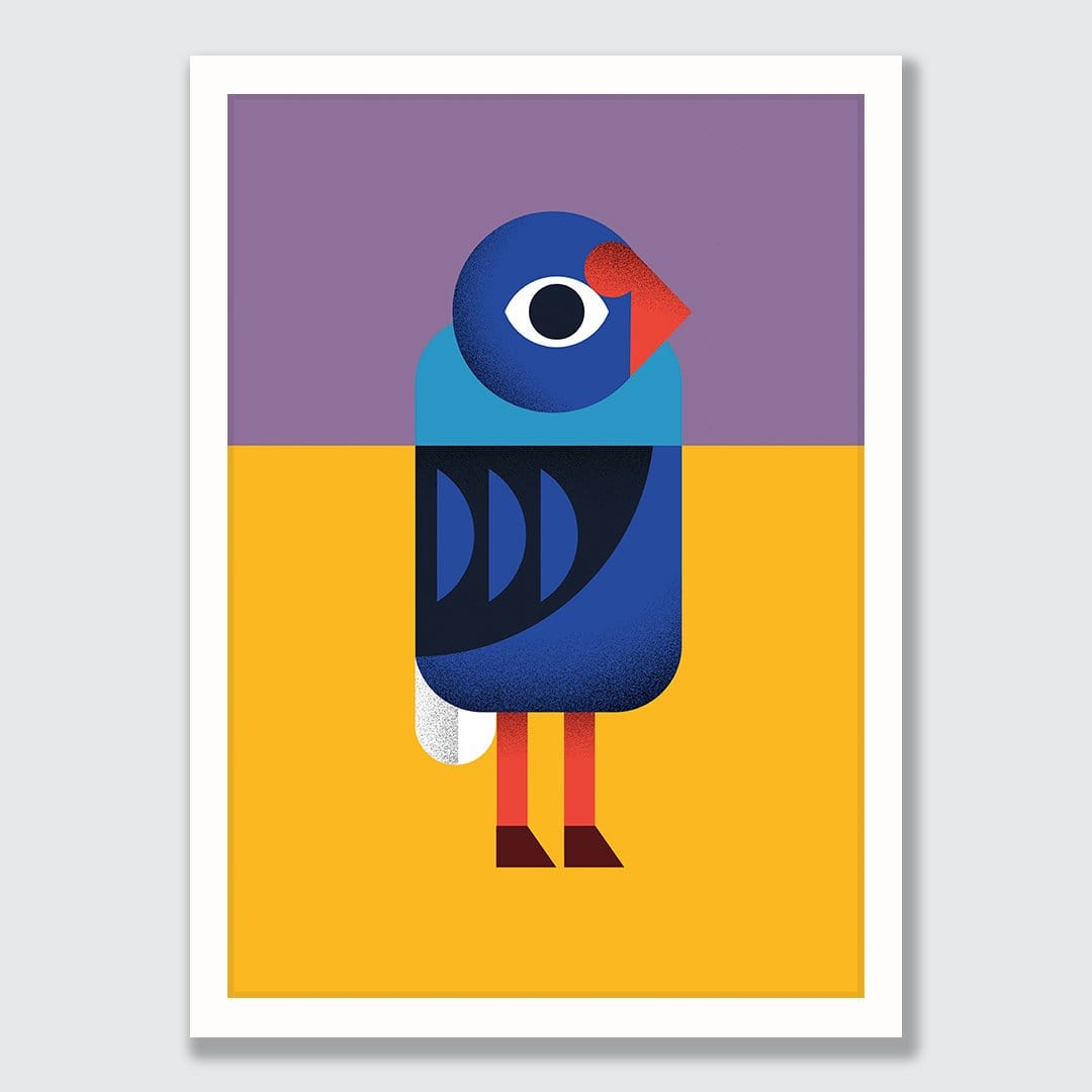 Pukeko Art Print by Beth Xia