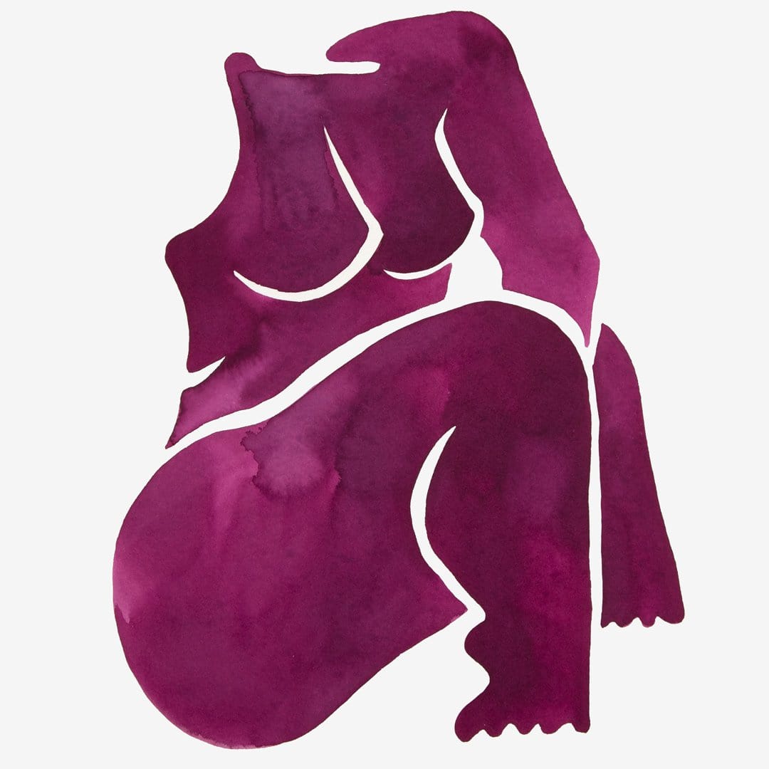 Purple Figure III Original Painting by Katie Revie