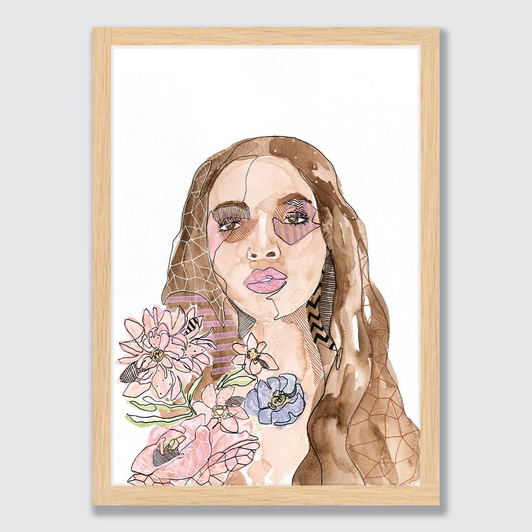 Queen Bloom Art Print by Makus Art