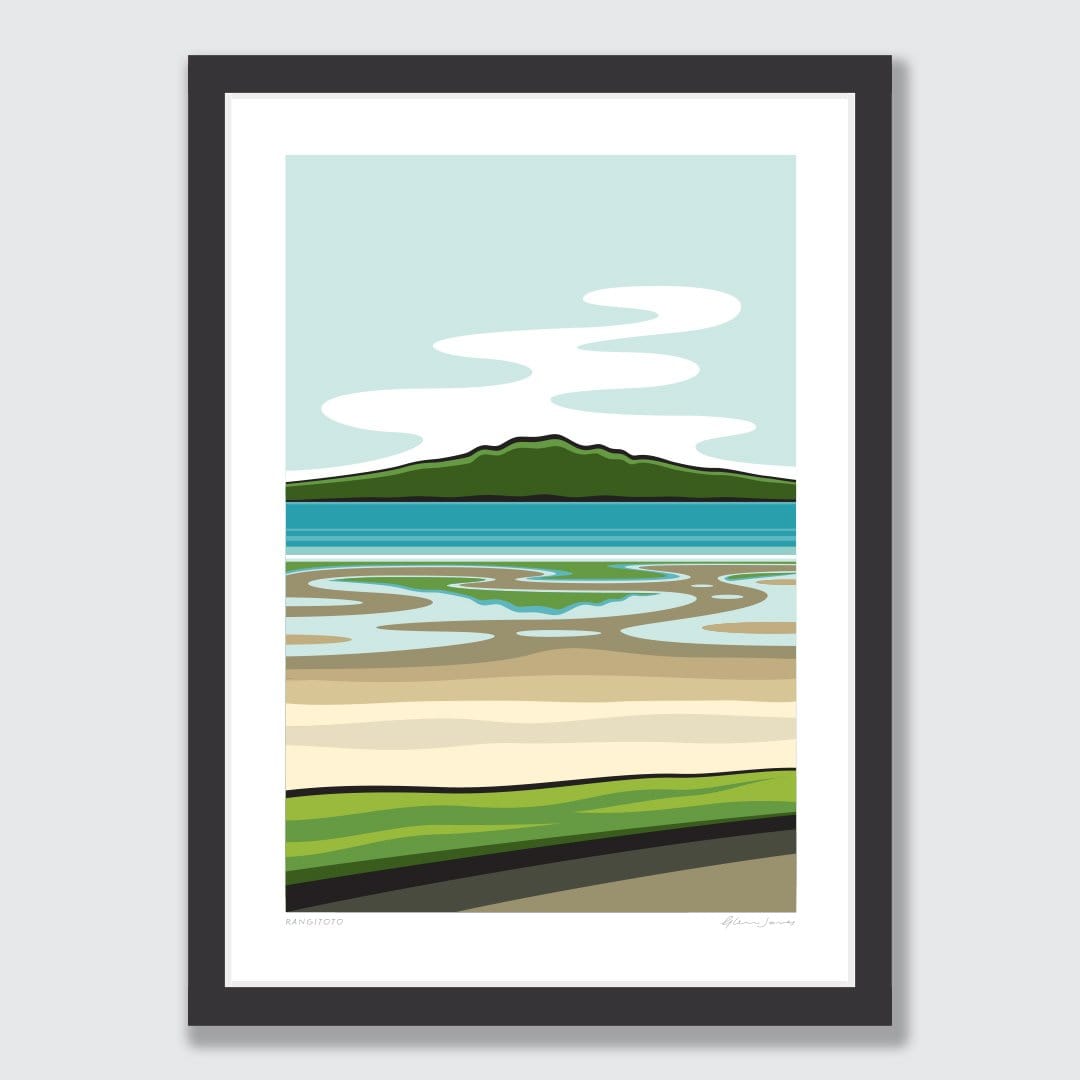 Rangitoto Art Print by Glenn Jones