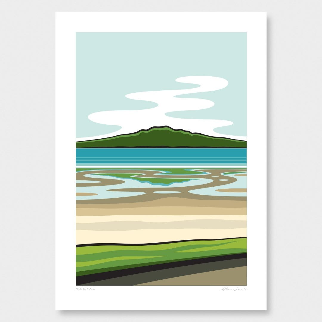 Rangitoto Art Print by Glenn Jones
