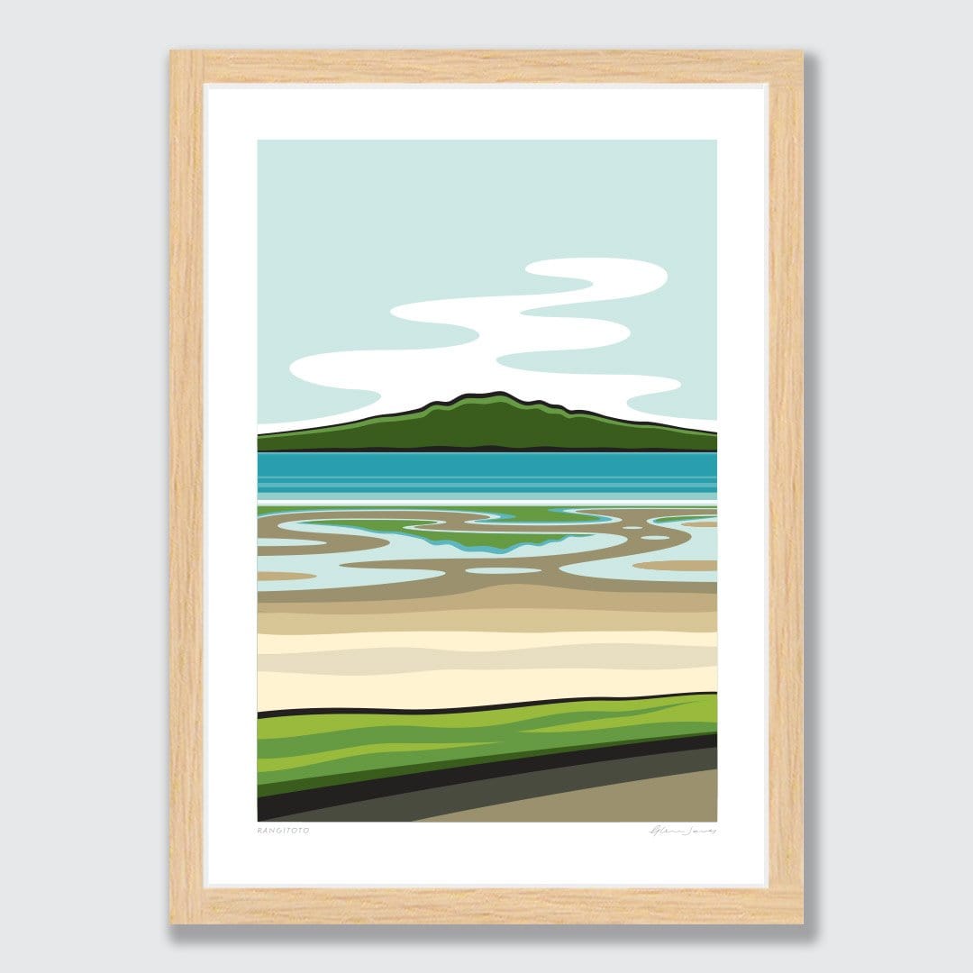 Rangitoto Art Print by Glenn Jones
