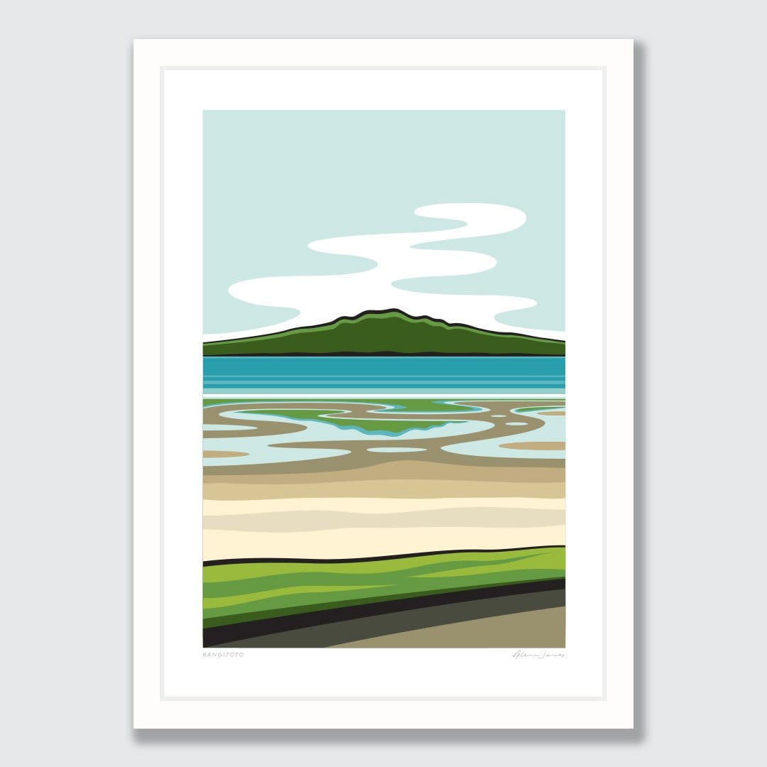 Rangitoto Art Print by Glenn Jones