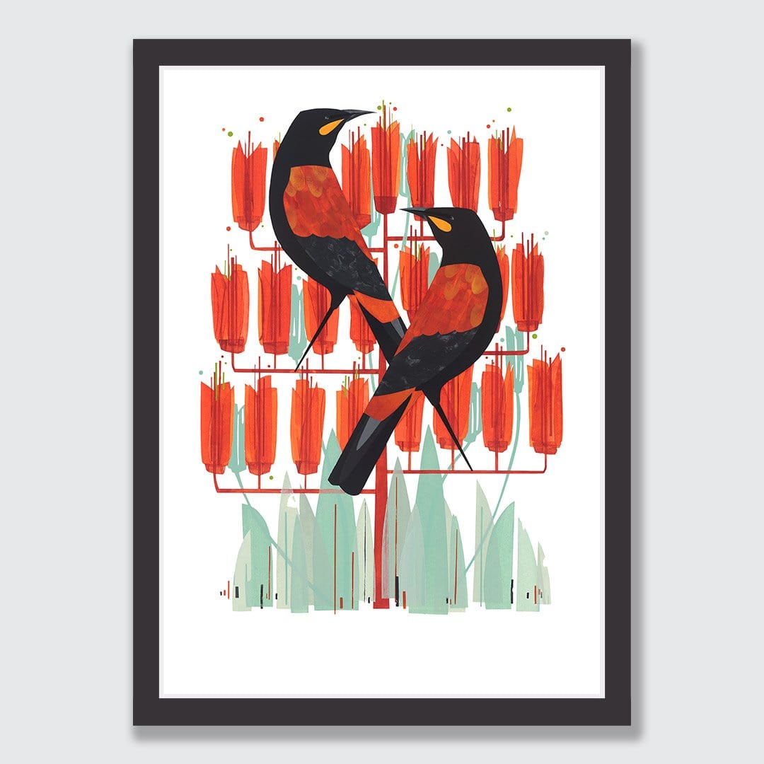 Saddlebacks Art Print by Holly Roach