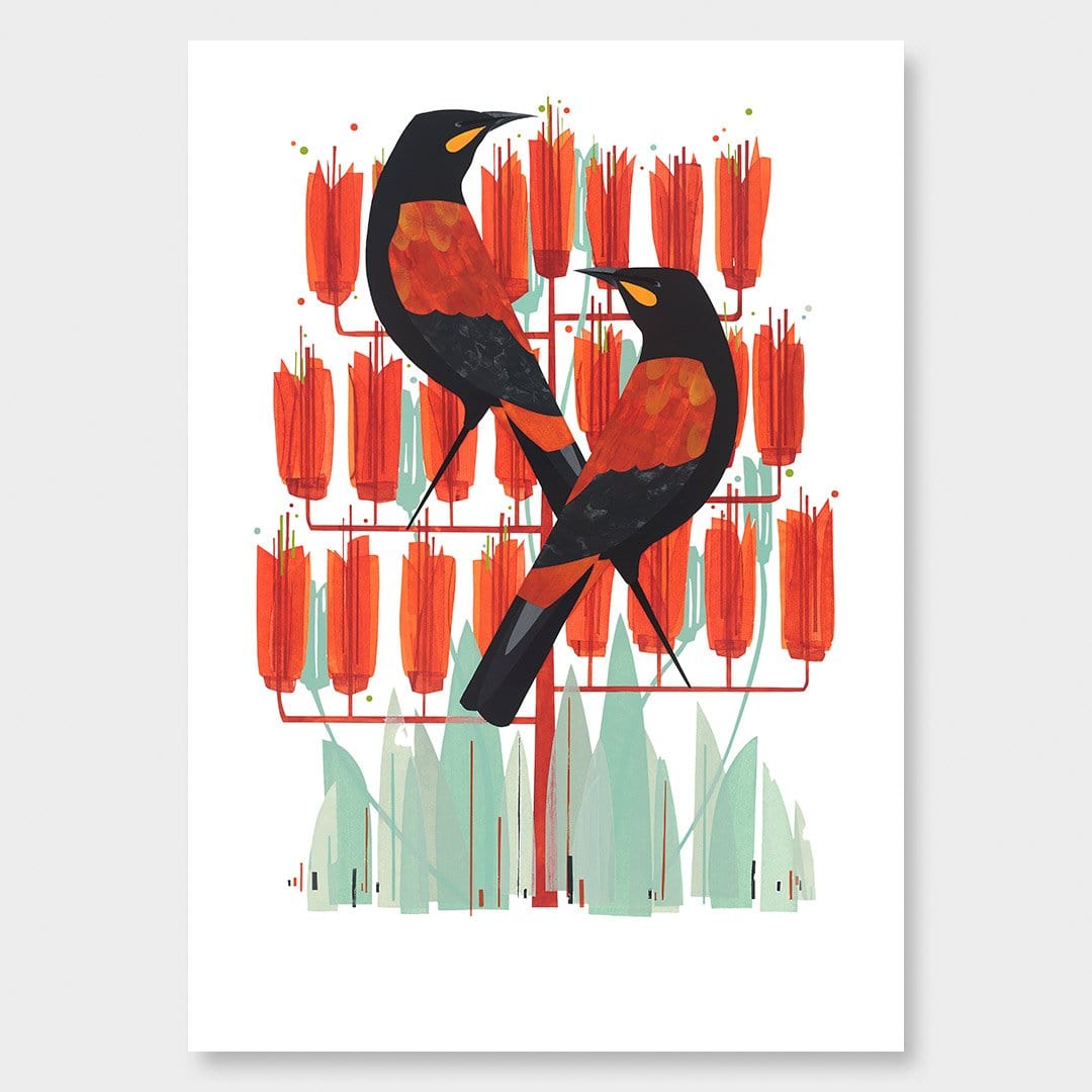 Saddlebacks Art Print by Holly Roach