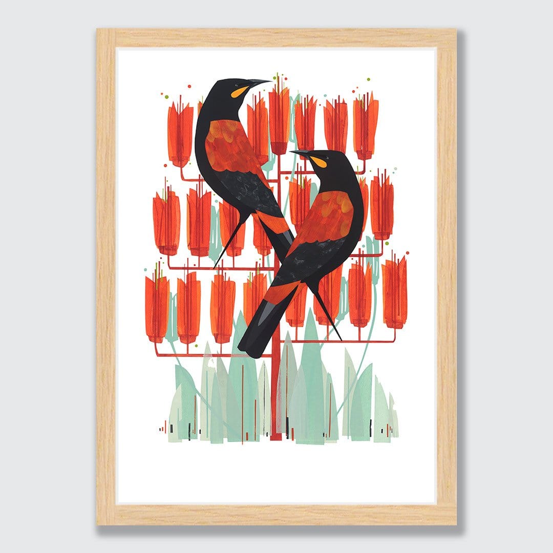 Saddlebacks Art Print by Holly Roach