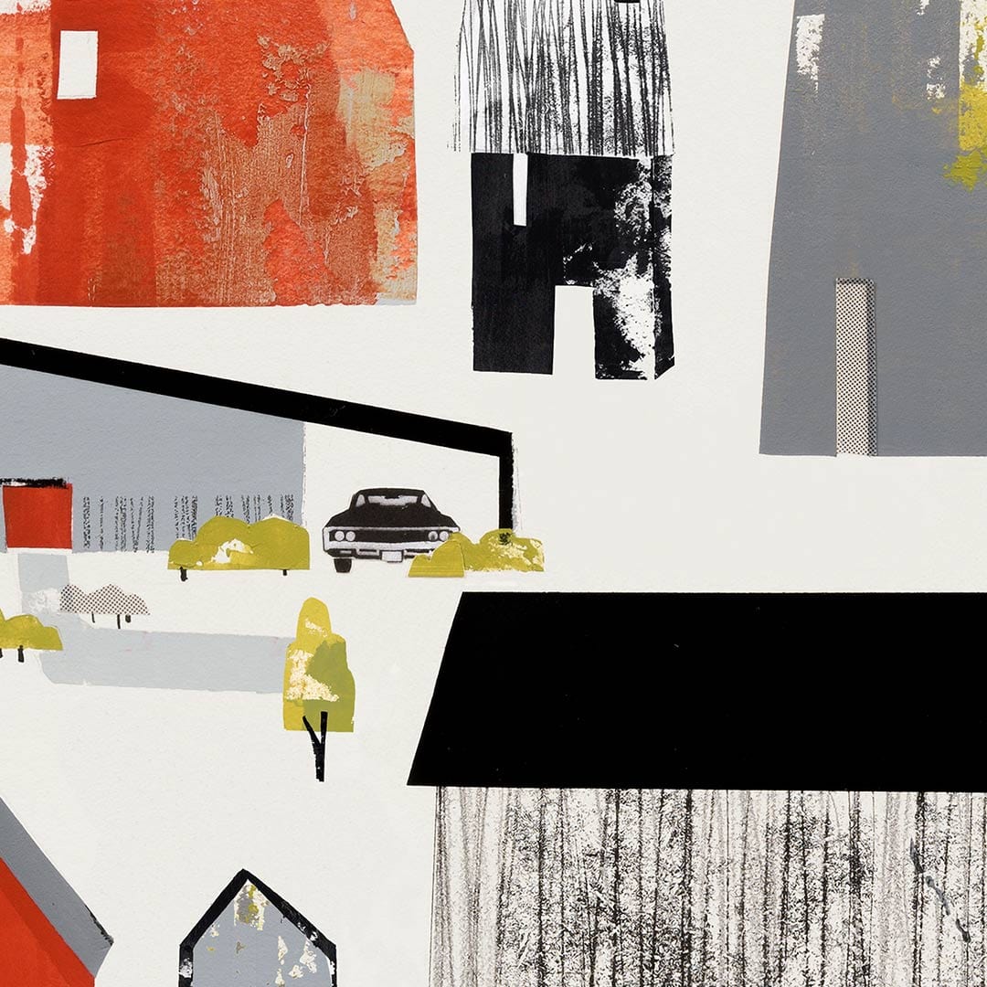 Safe as Houses Art Print by Holly Roach
