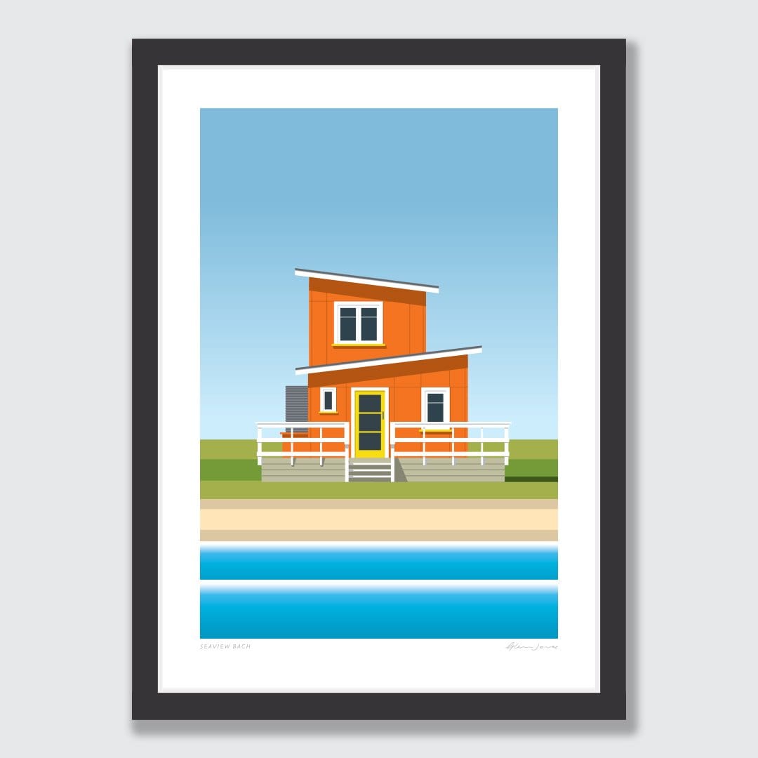 Seaview Bach Art Print by Glenn Jones