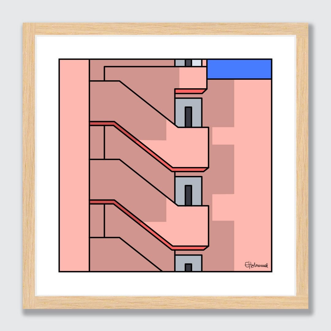 Setagaya Stairway Art Print by Emile Holmewood