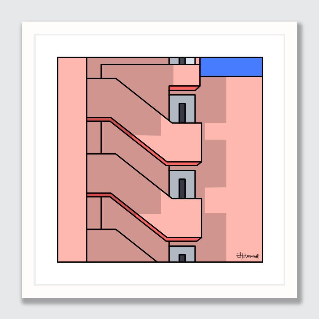 Setagaya Stairway Art Print by Emile Holmewood