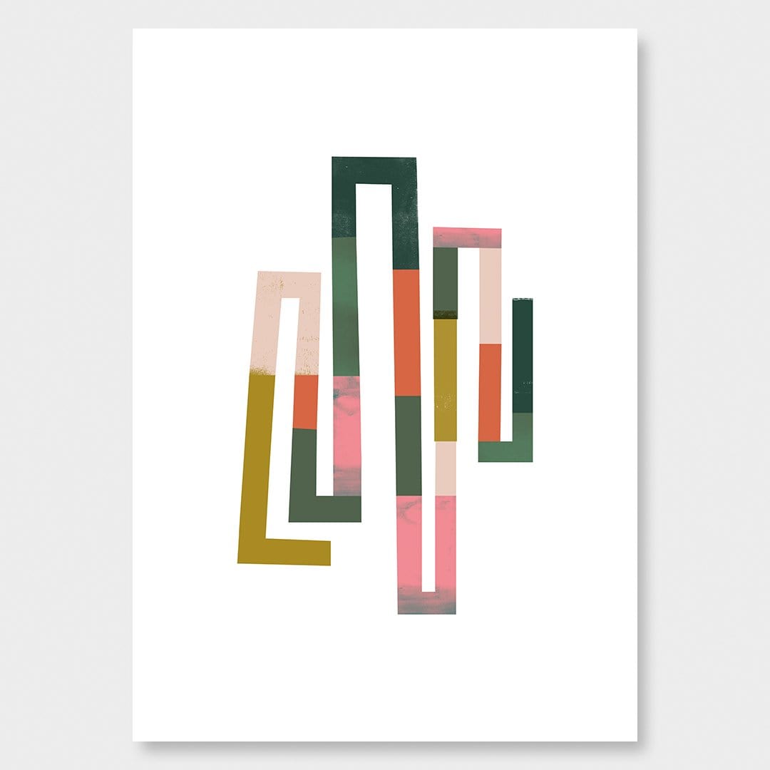 She Walks In Colour Art Print by Sarah Parkinson