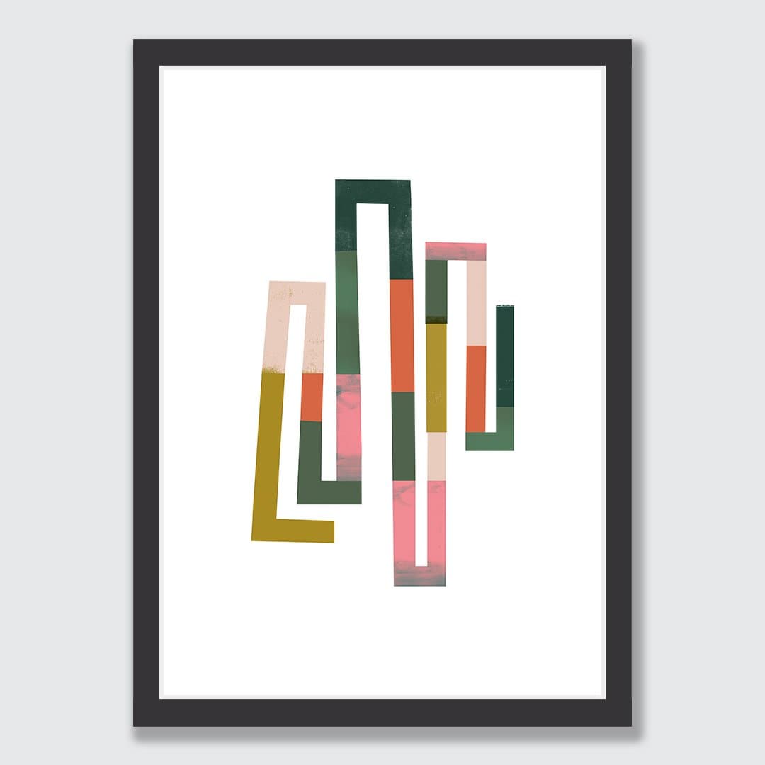 She Walks In Colour Art Print by Sarah Parkinson