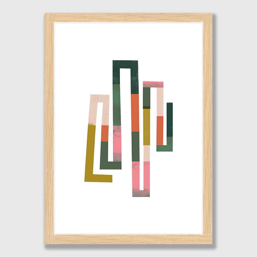 She Walks In Colour Art Print by Sarah Parkinson
