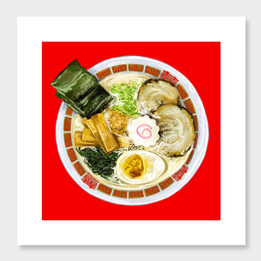 Sneaky-Snacky Ramen Limited Edition Art Print by Bridget Daulby