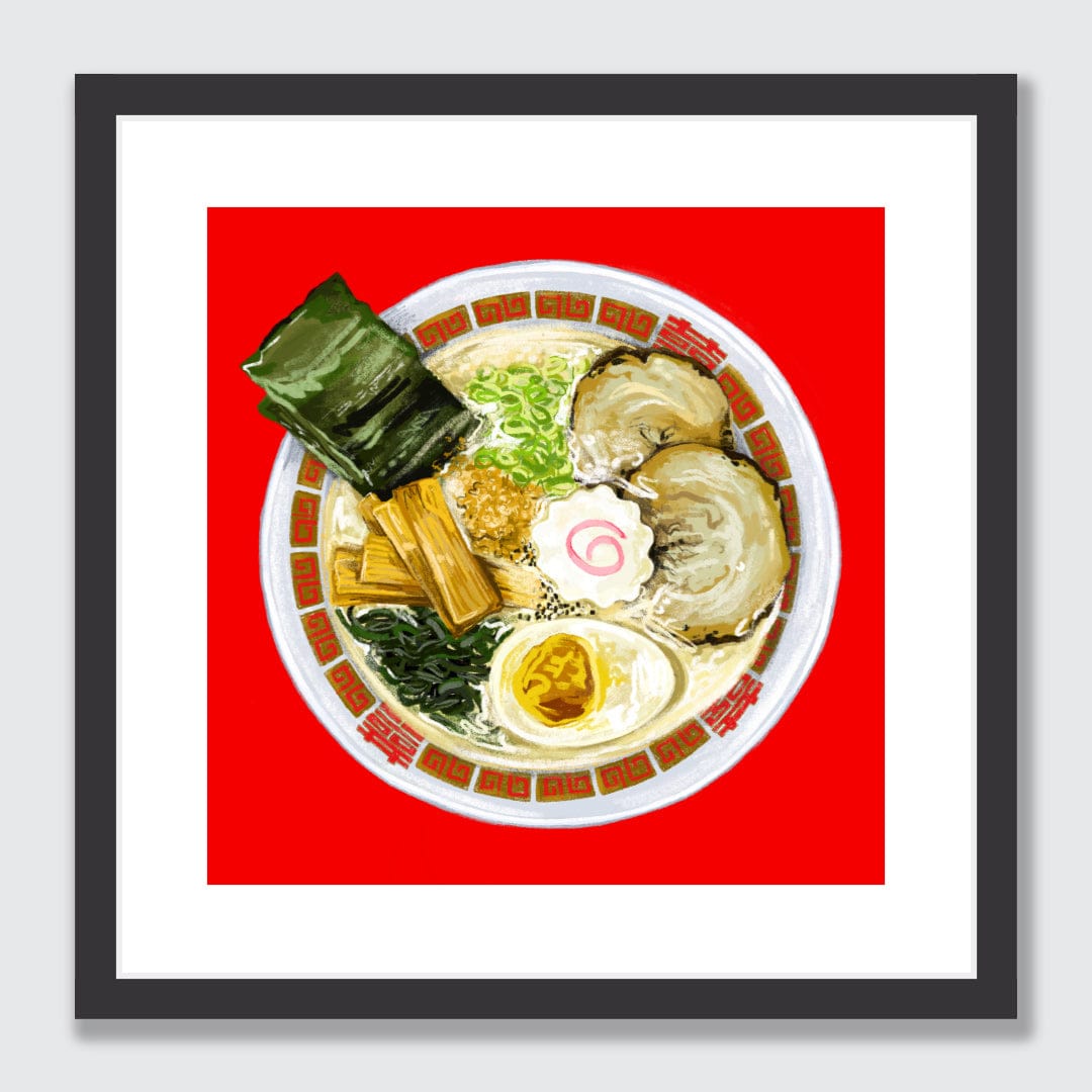 Sneaky-Snacky Ramen Limited Edition Art Print by Bridget Daulby