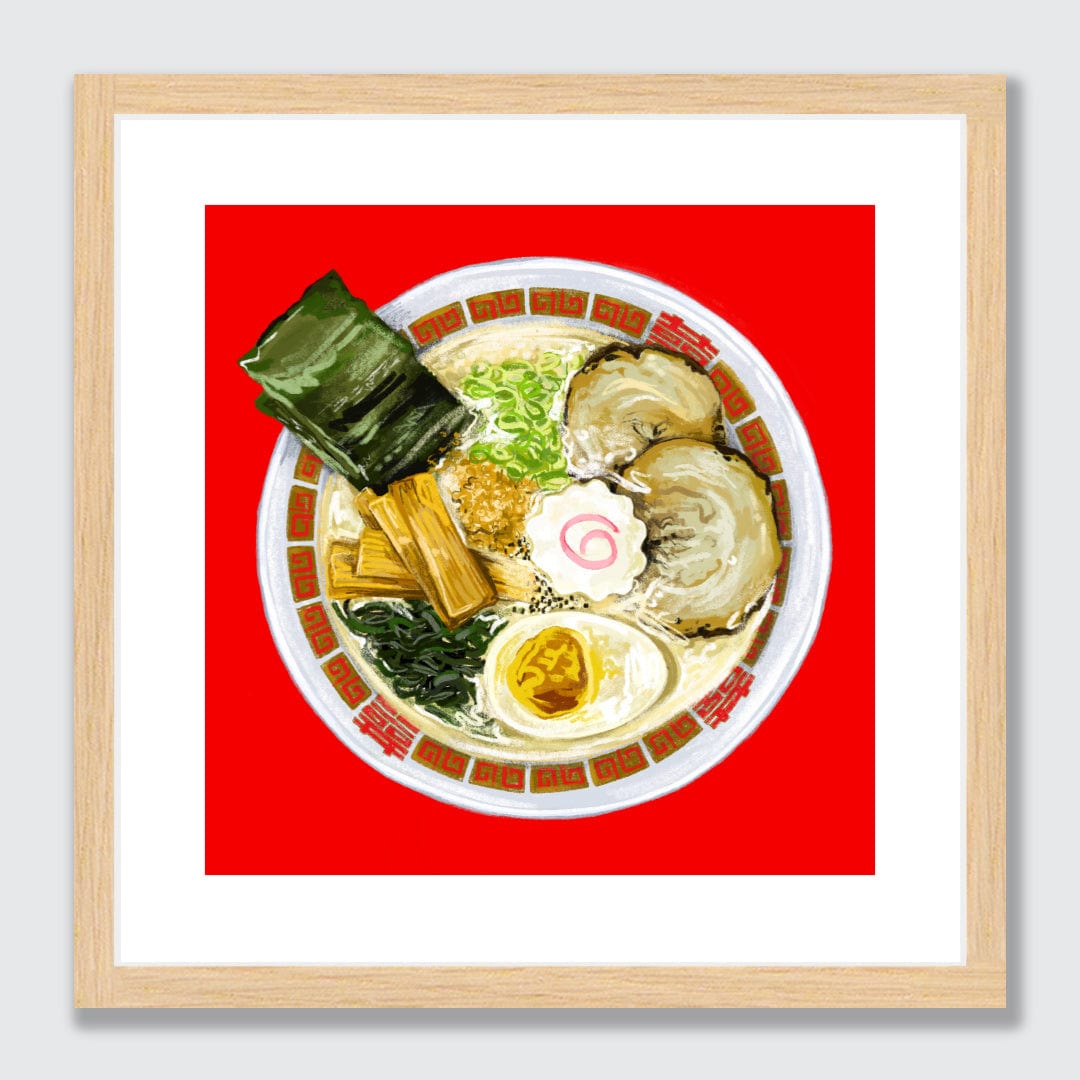 Sneaky-Snacky Ramen Limited Edition Art Print by Bridget Daulby